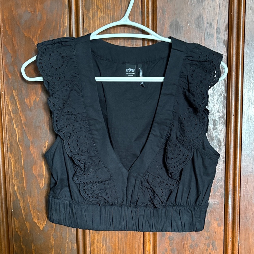Black Crop Top